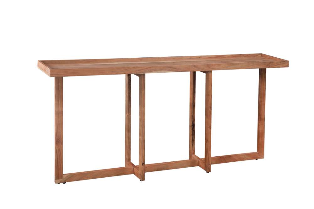 Martin Svensson Home - Naples 72in Solid Wood Sofa Console Table, Natural Acacia - 8713747 veiw 2