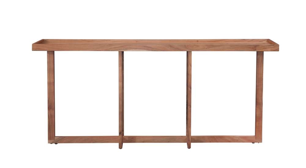 Martin Svensson Home - Naples 72in Solid Wood Sofa Console Table, Natural Acacia - 8713747 veiw 3
