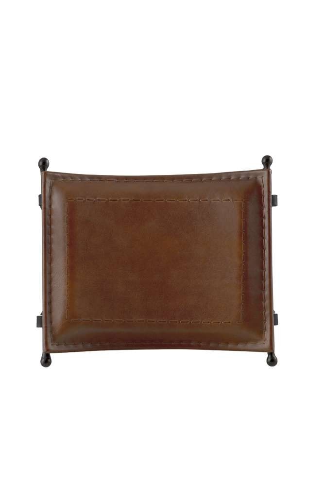 Martin Svensson Home  - Silla Top Grain Leather Saddle Seat Bench in Cinnamon - 3711018 veiw 9