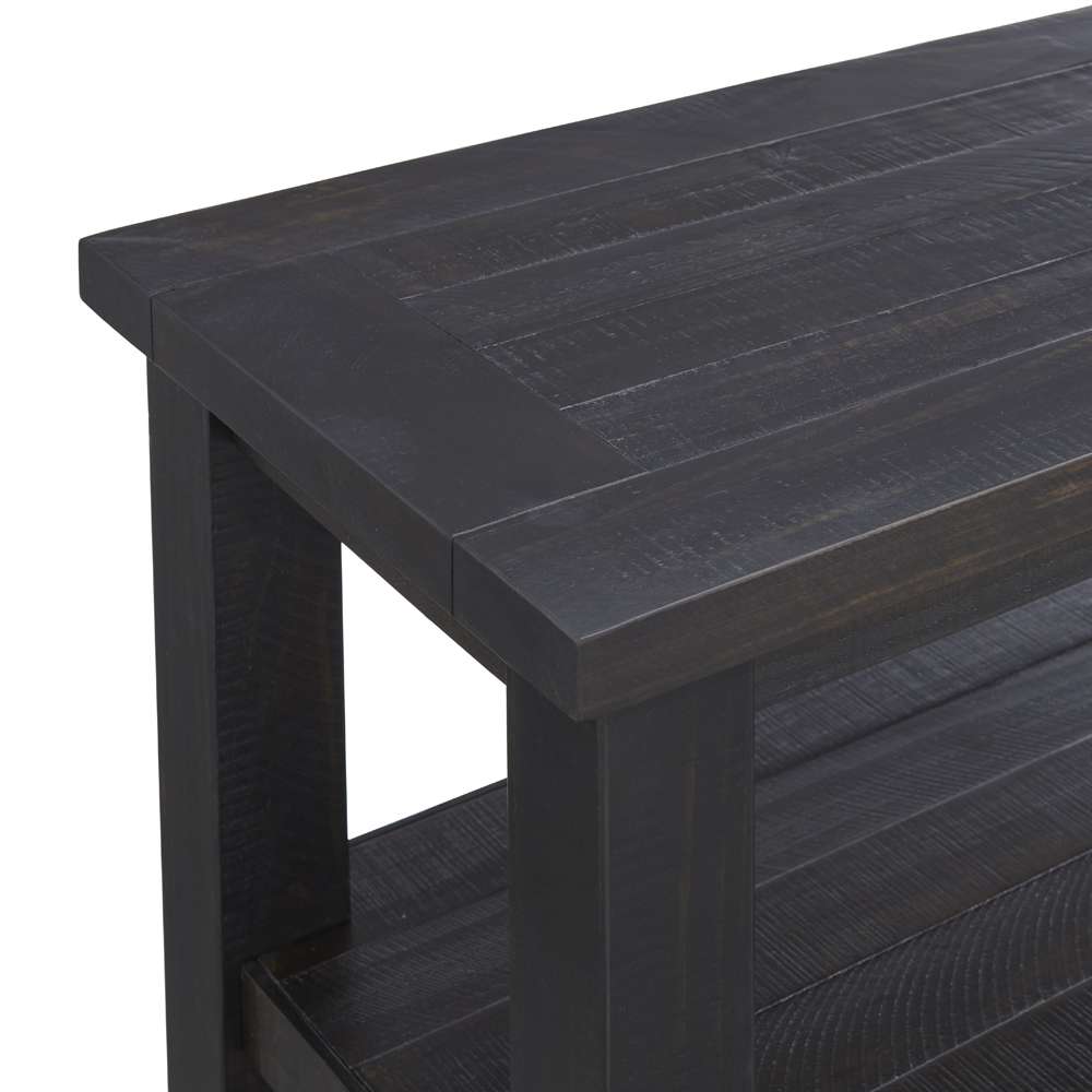 Martin Svensson Home -  Space Saver Solid Wood Sofa Console Table, Black Coffee - 899942 veiw 3