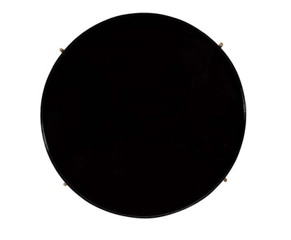 Martin Svensson Home - Stevie 36 Enameled Round Metal and Wood Coffee Table in Black, Cherry, and Bronze - 8702121 veiw 3