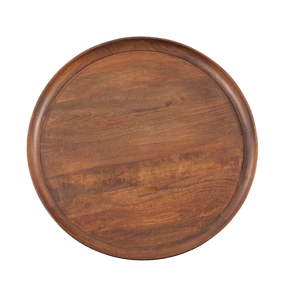Martin Svensson Home - Venice Round Tray Top Coffee Table, Mango Brown - 8706117 veiw 2