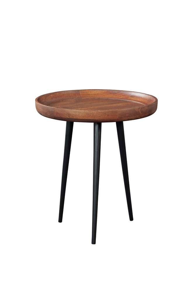 Martin Svensson Home - Venice Round Tray Top End Table, Mango Brown - 8706137 veiw 1