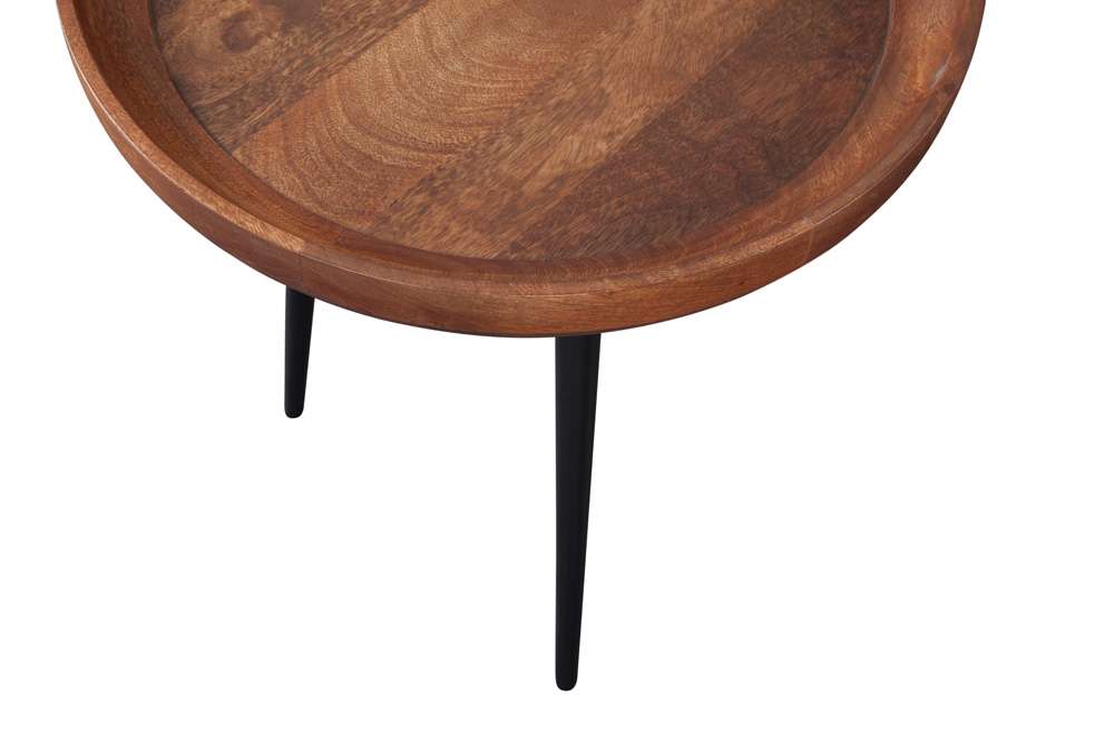 Martin Svensson Home - Venice Round Tray Top End Table, Mango Brown - 8706137 veiw 2