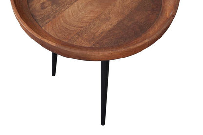 Martin Svensson Home - Venice Round Tray Top End Table, Mango Brown - 8706137 veiw 2