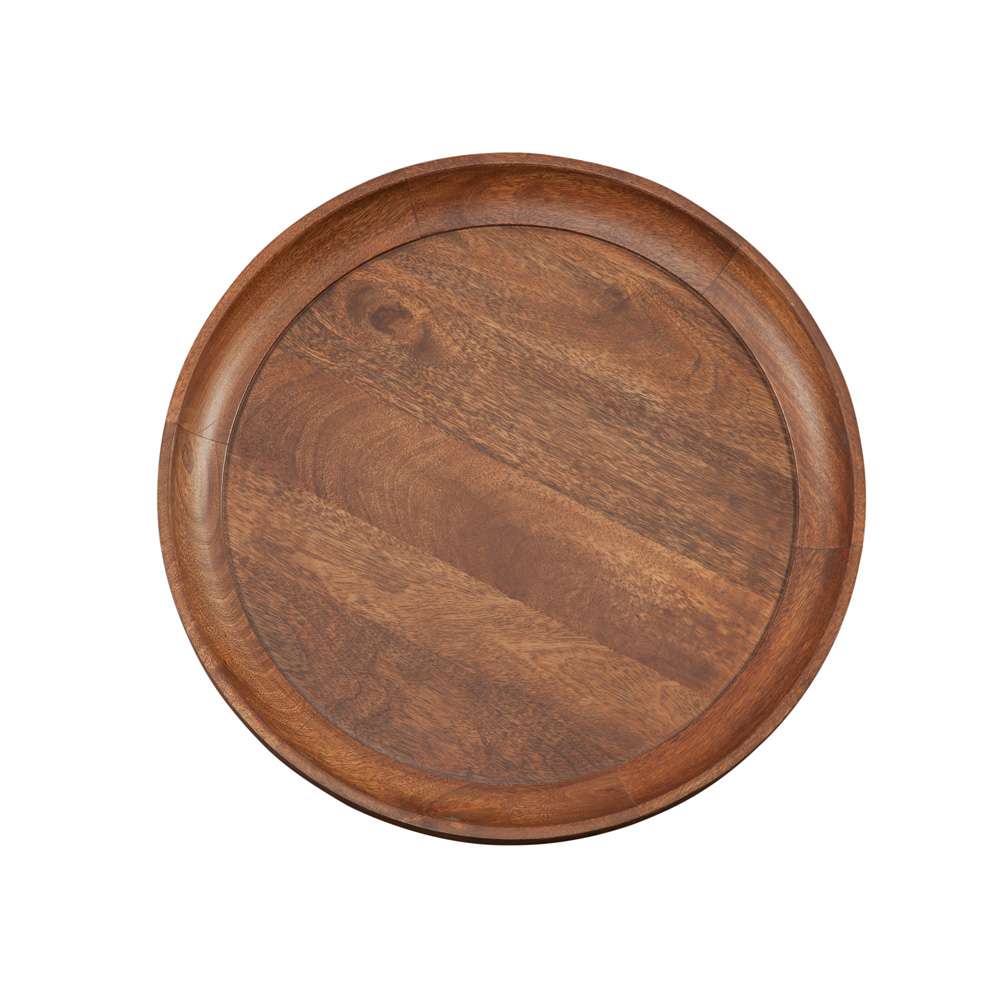 Martin Svensson Home - Venice Round Tray Top End Table, Mango Brown - 8706137 veiw 3
