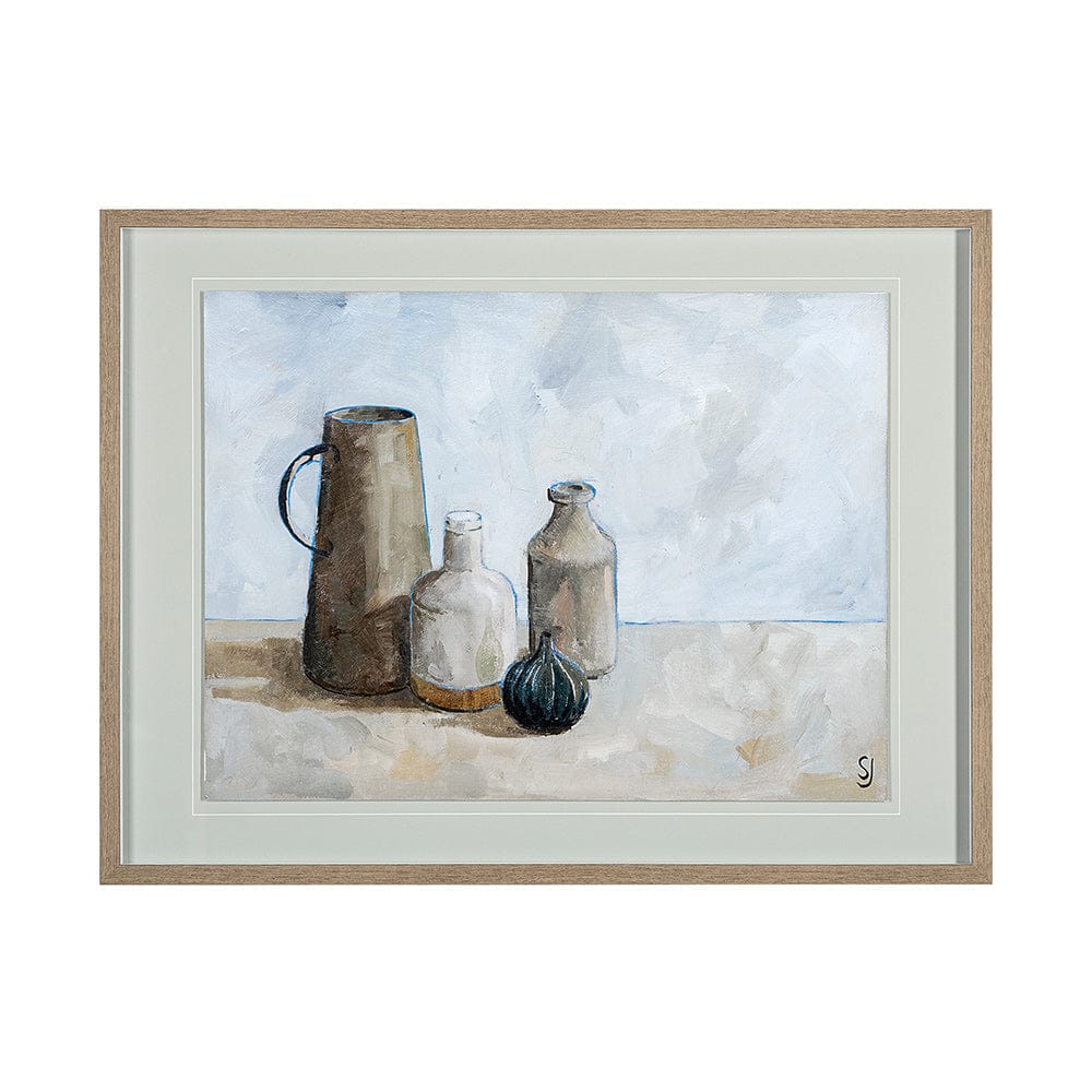 Mercana - A Collection of Jars by Steven Johnson Hand Embellished Textured Framed Art Photo Matted under Glass - 13404 view 1