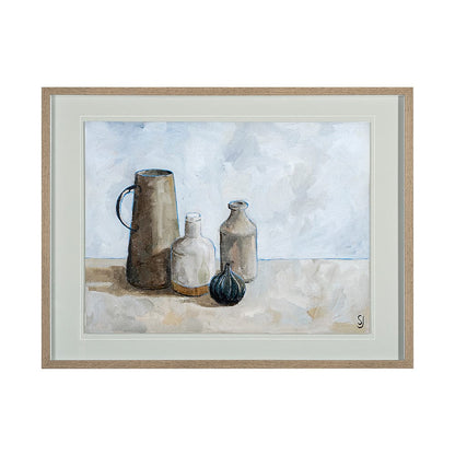 Mercana - A Collection of Jars by Steven Johnson Hand Embellished Textured Framed Art Photo Matted under Glass - 13404 view 1