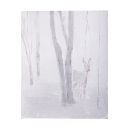 Mercana - A Winter Day in Forest I by Mercana Studio a Hand Embellished Textured Canvas - 102467-L view 1