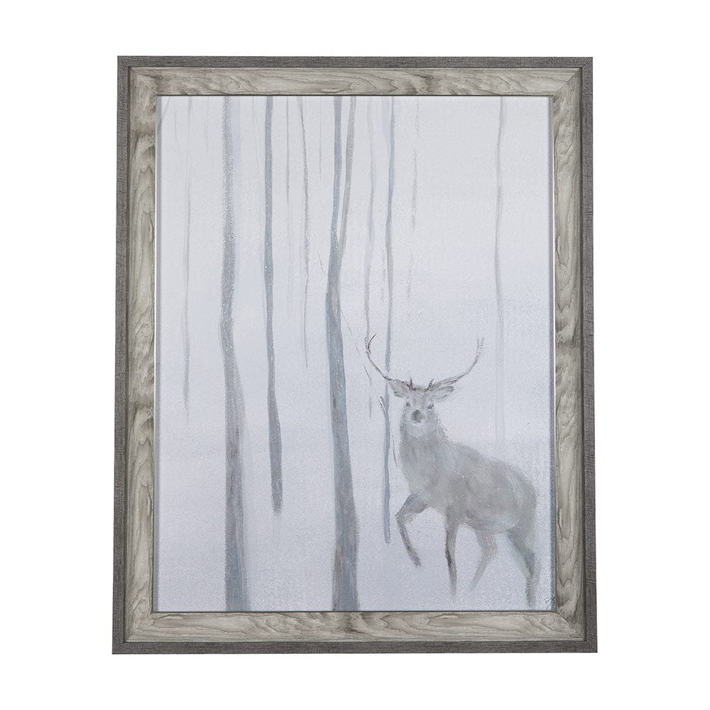 Mercana - A Winter Day in Forest II by Mercana Studio Hand Embellished Framed Art Print Matted under Glass - 14741 view 1