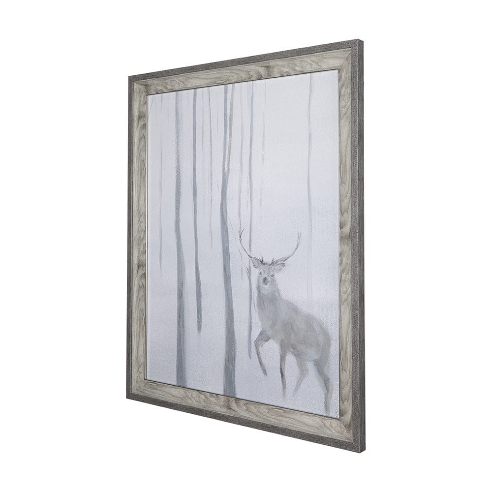 Mercana - A Winter Day in Forest II by Mercana Studio Hand Embellished Framed Art Print Matted under Glass - 14741 view 2