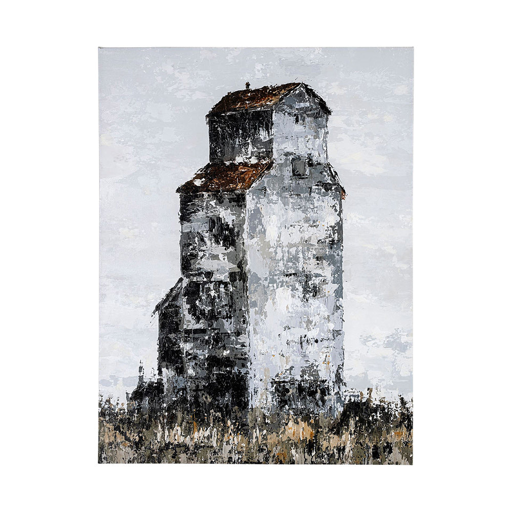 Mercana - Abandoned Grain Elevator I by Mercana Studio a Hand Embellished Textured Canvas - 101810-L view 1