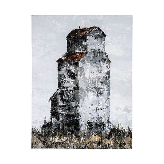 Mercana - Abandoned Grain Elevator I by Mercana Studio a Hand Embellished Textured Canvas - 101810-L view 1