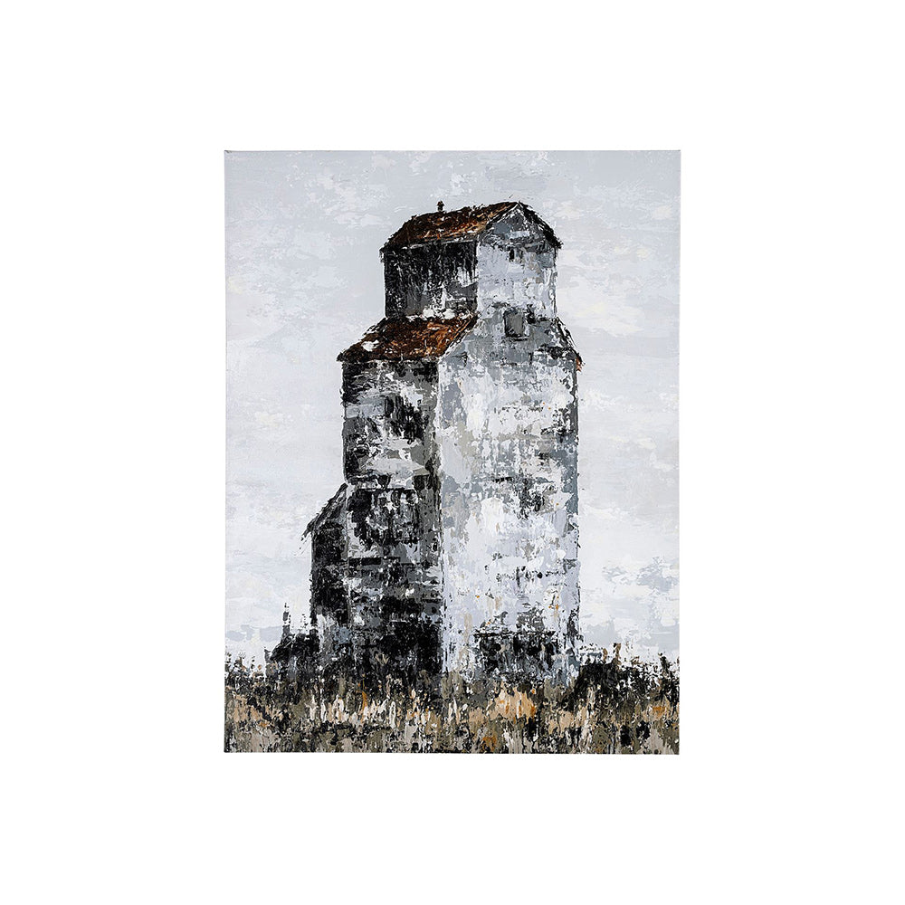 Mercana - Abandoned Grain Elevator I by Mercana Studio a Hand Embellished Textured Canvas - 101810-S view 1