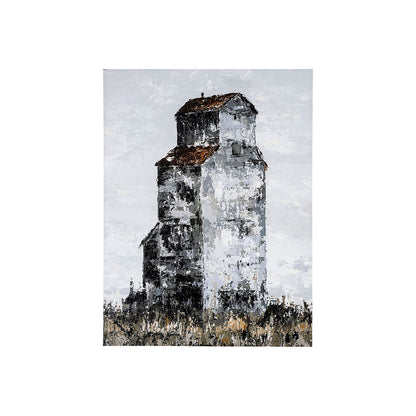 Mercana - Abandoned Grain Elevator I by Mercana Studio a Hand Embellished Textured Canvas - 101810-S view 1