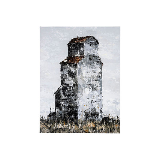 Mercana - Abandoned Grain Elevator I by Mercana Studio a Hand Embellished Textured Canvas - 101810-S view 1