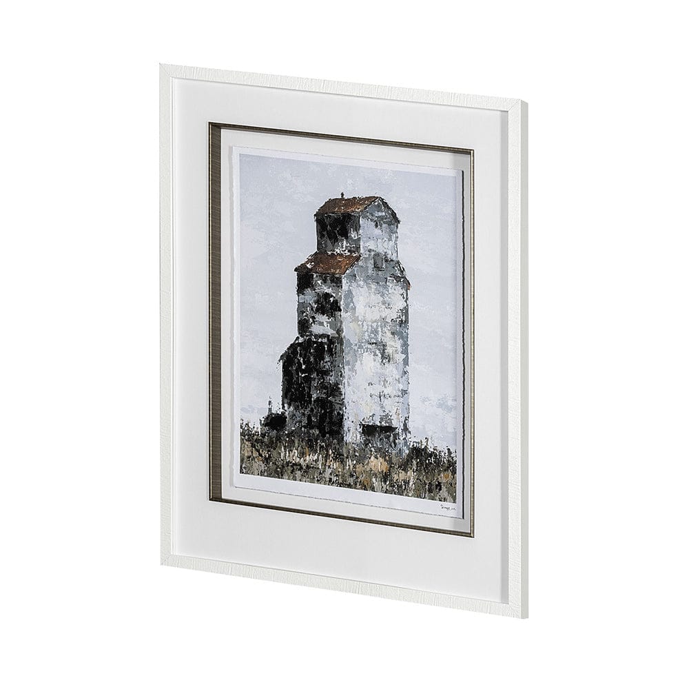 Mercana - Abandoned Grain Elevator I by Mercana Studio Hand Embellished Framed Art Print Matted under Glass - 13390 view 2