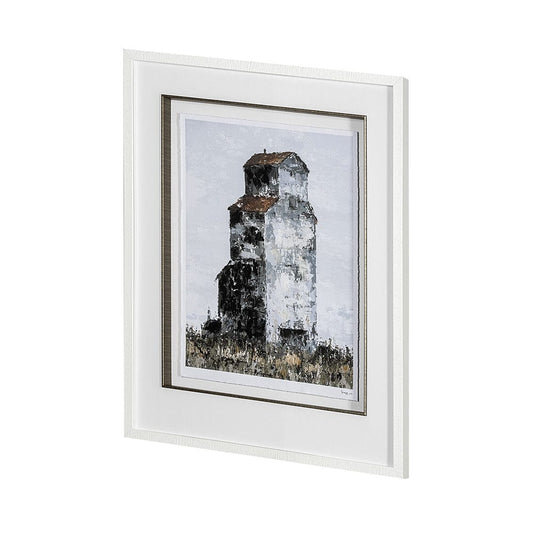 Mercana - Abandoned Grain Elevator I by Mercana Studio Hand Embellished Framed Art Print Matted under Glass - 13390 view 2