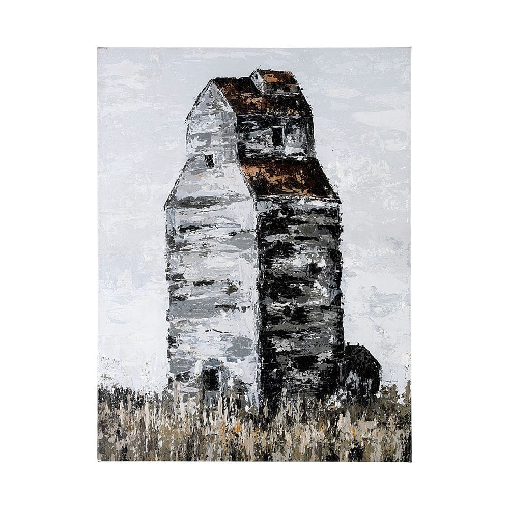 Mercana - Abandoned Grain Elevator II by Mercana Studio a Hand Embellished Textured Canvas - 101811-L view 1