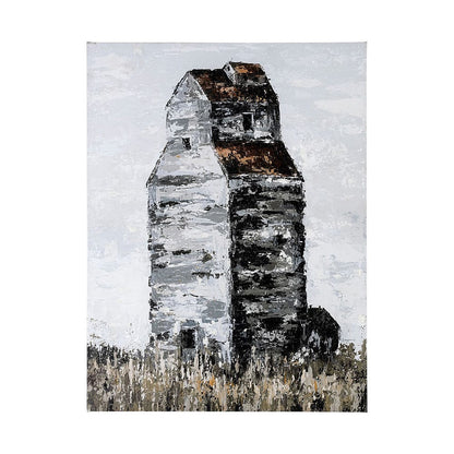 Mercana - Abandoned Grain Elevator II by Mercana Studio a Hand Embellished Textured Canvas - 101811-L view 1