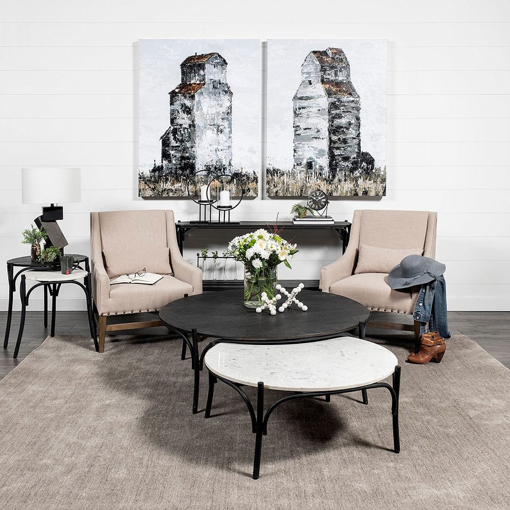 Mercana - Abandoned Grain Elevator II by Mercana Studio a Hand Embellished Textured Canvas - 101811-L view 2