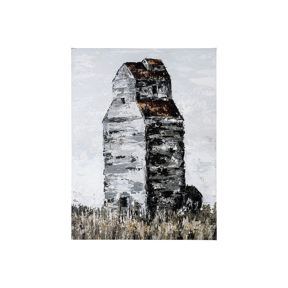 Mercana - Abandoned Grain Elevator II by Mercana Studio a Hand Embellished Textured Canvas - 101811-S view 1