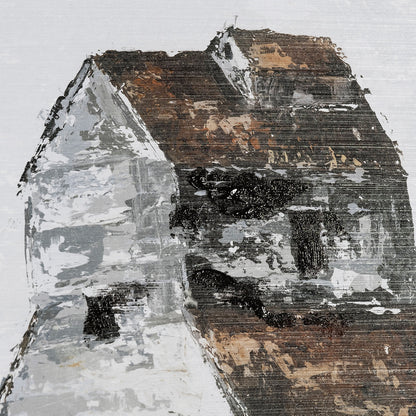 Mercana - Abandoned Grain Elevator II by Mercana Studio Hand Embelished Framed Art Print Matted under Glass - 13391 view 8