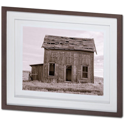 Mercana - Abandoned Two Story Farm House by Steven Bisig a Framed Art Print Matted under Glass - 8781 view 1