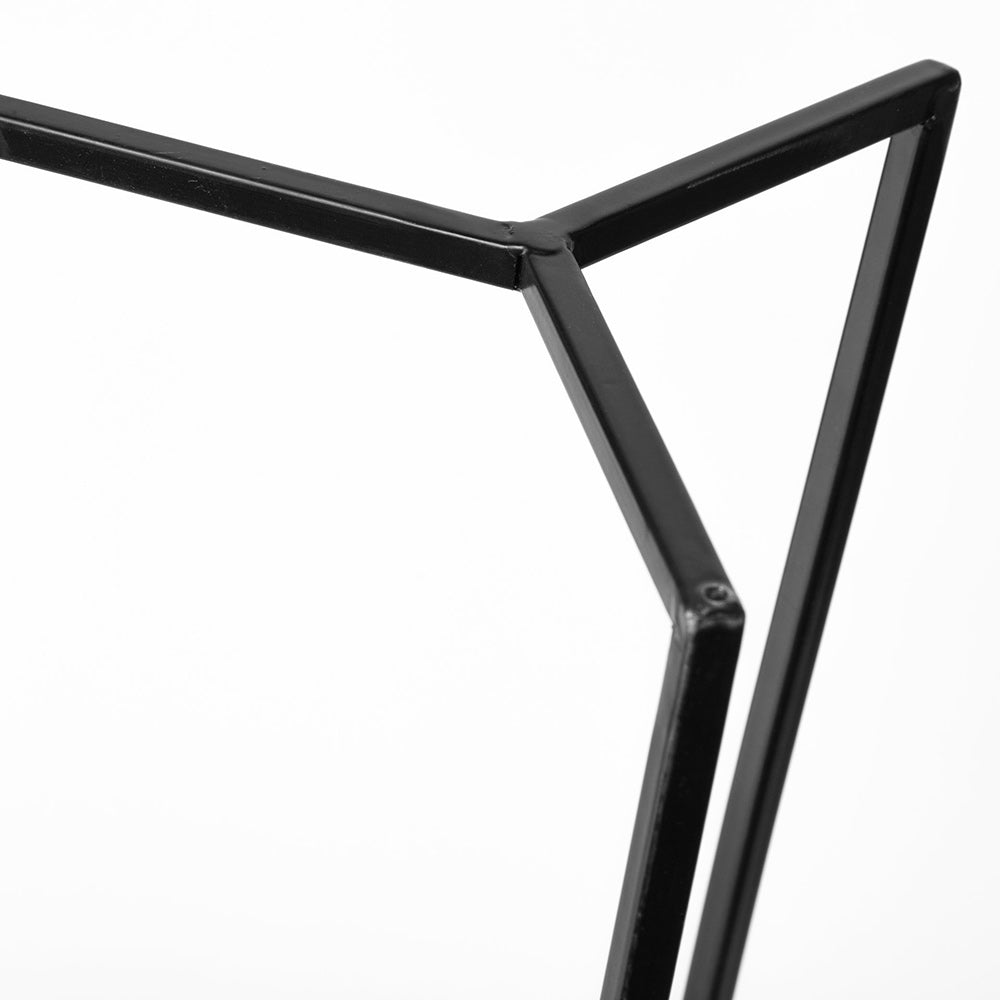 Mercana - Abigail I Large Gunmetal Gray Metal Table Candle Holder - 67699_CLOSEOUT view 5