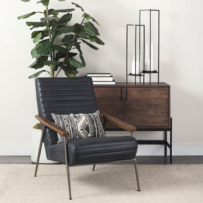 Mercana - Abigail I Large Gunmetal Gray Metal Table Candle Holder - 67699_CLOSEOUT view 7