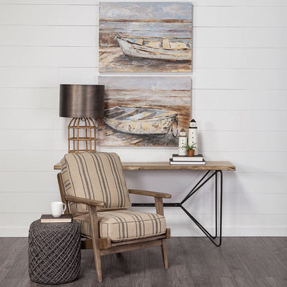 Mercana - Abner Small 3L x 3W White Wooden Coastal Lighthouse - 68794_CLOSEOUT view 4