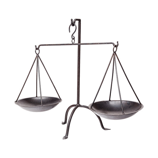 Mercana - Adilah 16L x 10W Black Metal Vintage Inspired Weighing Scale - 68854 view 1