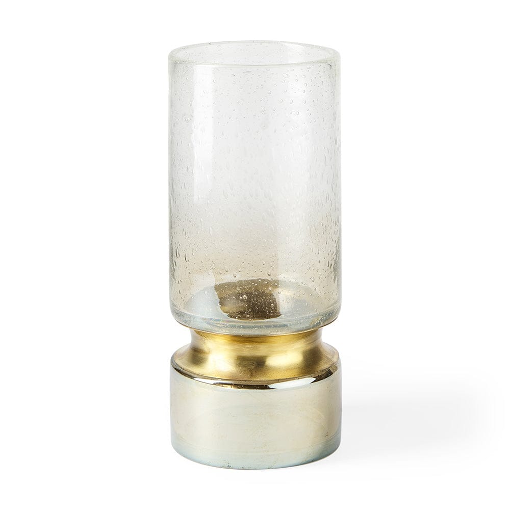 Mercana - Adriatic I Small Brushed Gold Metal Glass Vase - 67946 view 1