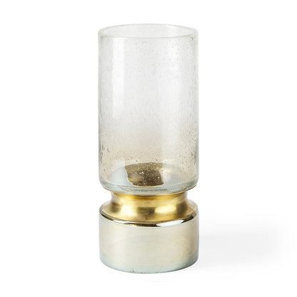 Mercana - Adriatic I Small Brushed Gold Metal Glass Vase - 67946 view 1