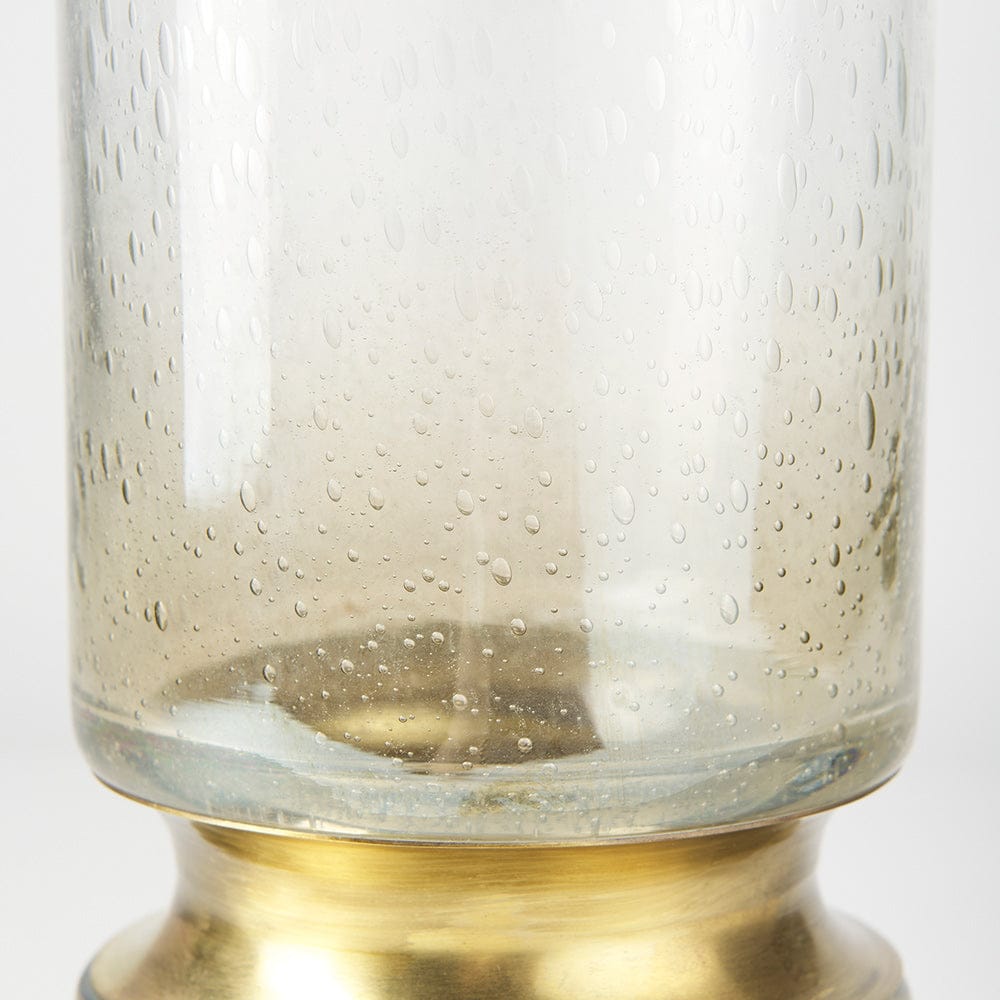 Mercana - Adriatic I Small Brushed Gold Metal Glass Vase - 67946 view 8