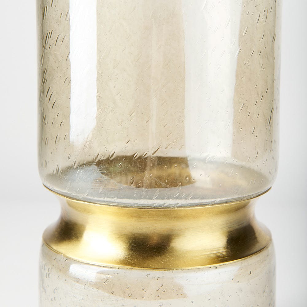 Mercana - Adriatic II Large Brushed Gold Metal Glass Vase - 67947 view 8
