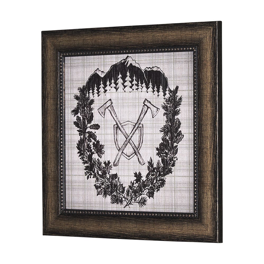 Mercana - Adventure Map by Chad Mackay a Hand Embelished Textured Framed Art Print - 15214 view 6
