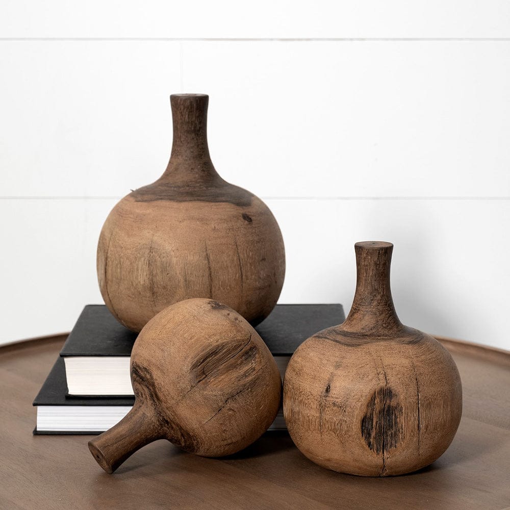 Mercana - Afra Medium Solid Wood Vase Shaped Decorative Object - 68895 view 4