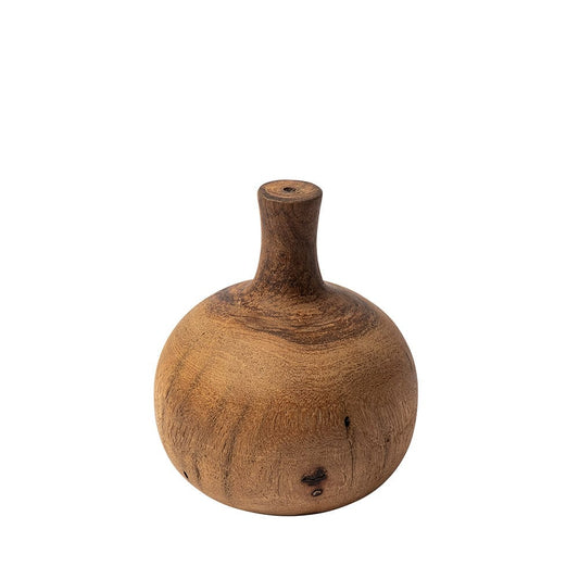 Mercana - Afra Small Solid Wood Vase Shaped Decorative Object - 68894 view 1