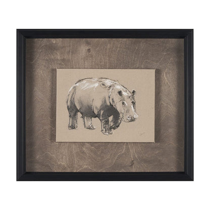 Mercana - African Animal Study I by Mercana Studio a Hand Embellished Framed Art Print - 15576 view 1
