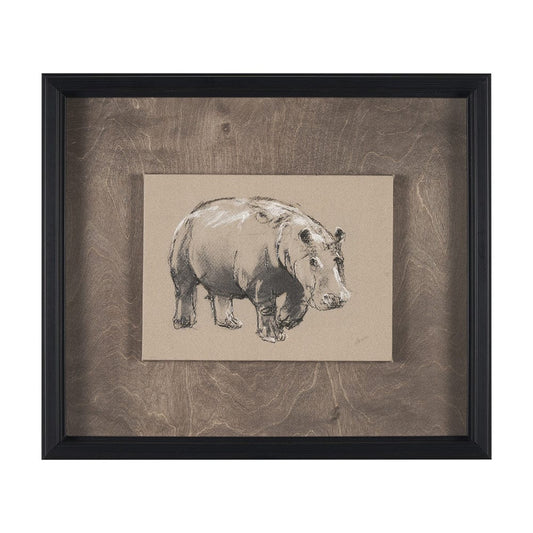Mercana - African Animal Study I by Mercana Studio a Hand Embellished Framed Art Print - 15576 view 1