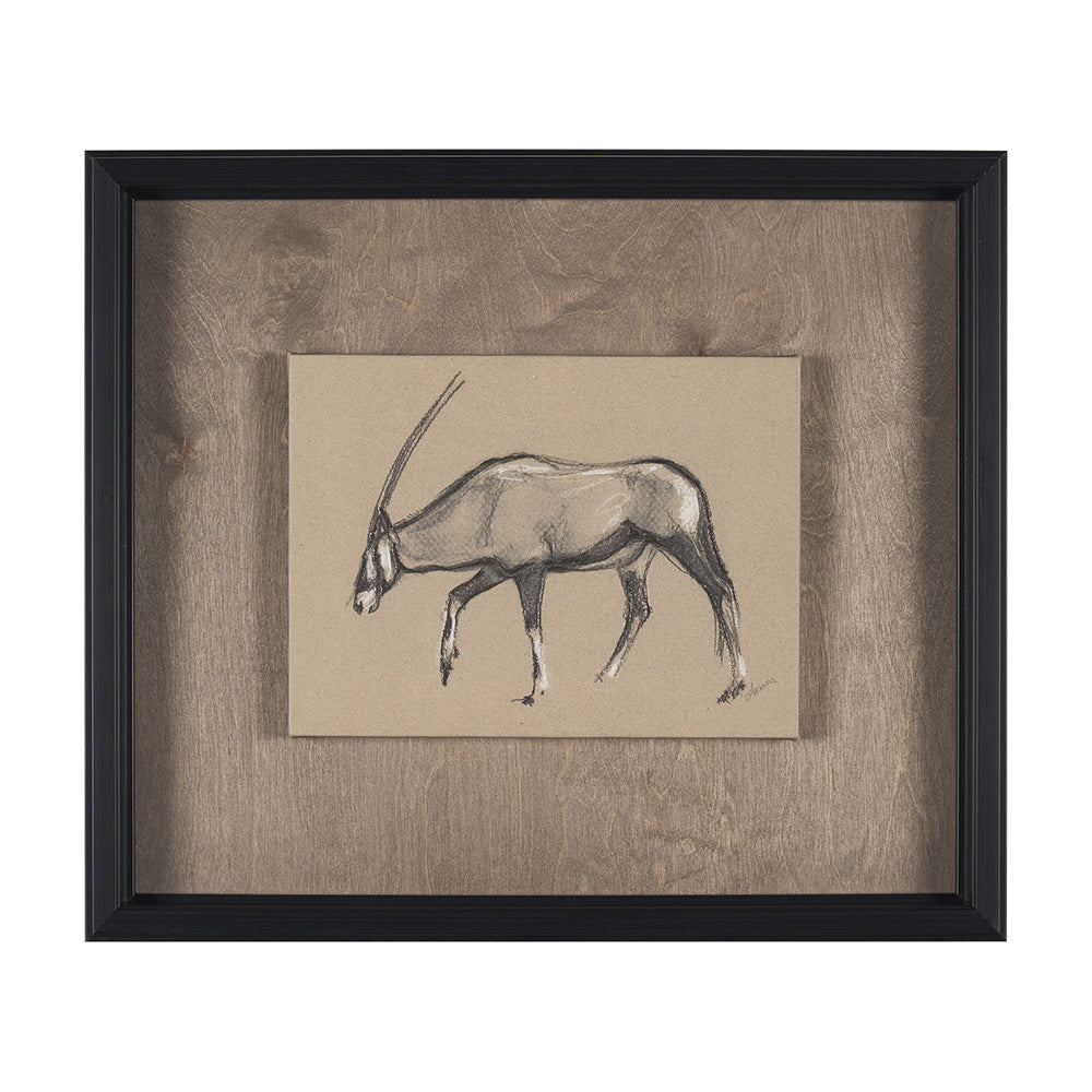 Mercana - African Animal Study II by Mercana Studio a Hand Embellished Framed Art Print - 15577 view 1