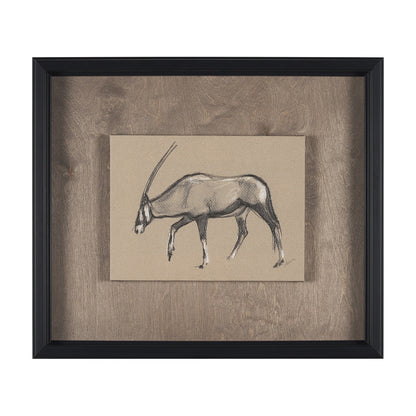 Mercana - African Animal Study II by Mercana Studio a Hand Embellished Framed Art Print - 15577 view 1