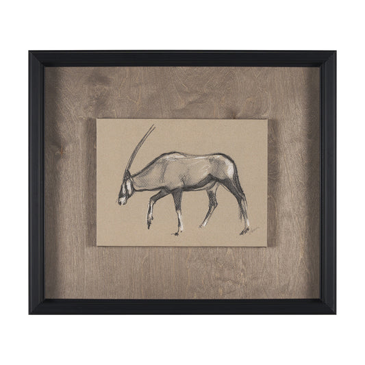 Mercana - African Animal Study II by Mercana Studio a Hand Embellished Framed Art Print - 15577 view 1