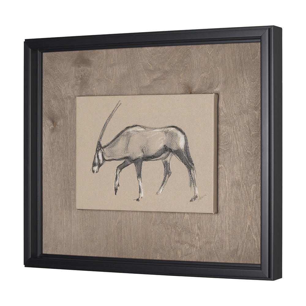 Mercana - African Animal Study II by Mercana Studio a Hand Embellished Framed Art Print - 15577 view 2