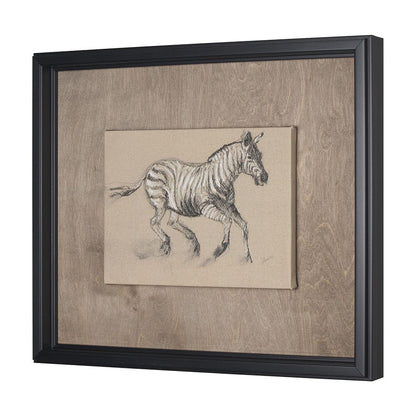 Mercana - African Animal Study III by Mercana Studio a Hand Embellished Framed Art Print - 15578 view 2