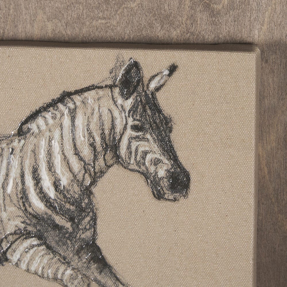 Mercana - African Animal Study III by Mercana Studio a Hand Embellished Framed Art Print - 15578 view 7