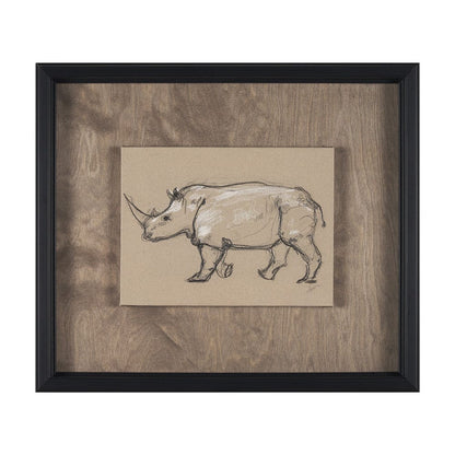 Mercana - African Animal Study IV by Mercana Studio a Hand Embellished Framed Art Print - 15579 view 1