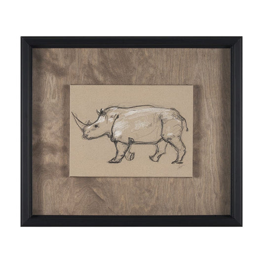 Mercana - African Animal Study IV by Mercana Studio a Hand Embellished Framed Art Print - 15579 view 1