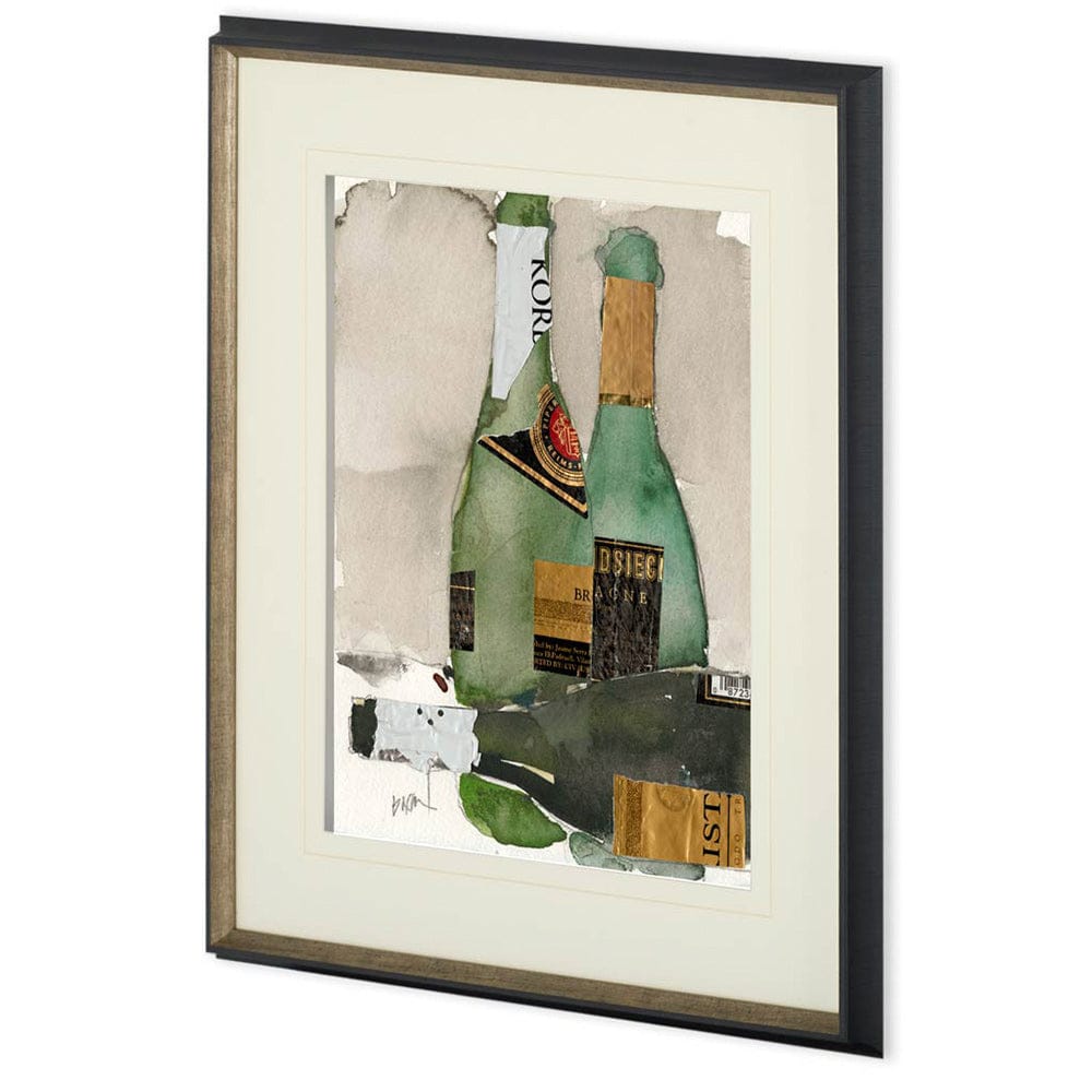 Mercana - After the Bubbly II by Samuel Dixon a Hand Embellished Textured Framed Art Print Matted under Glass - 10456 view 1